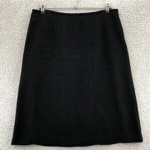 Kasper Skirt Womens 18 Plus Black Panel Straight Pencil Midi Office Career Work